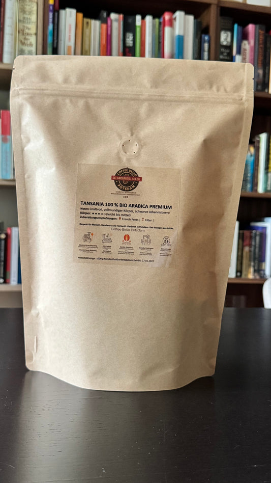 TANSANIA 100 % BIO ARABICA PREMIUM 1000g