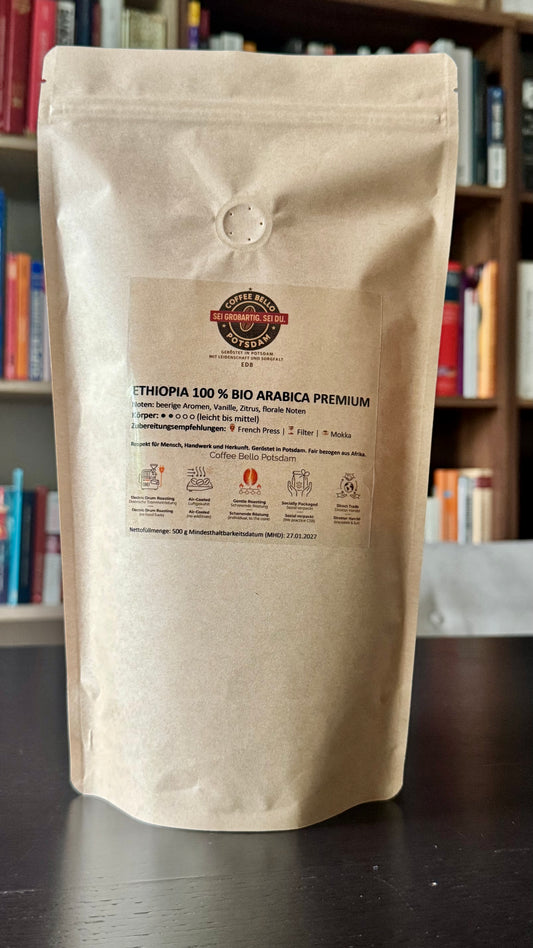 ETHIOPIA 100 % BIO ARABICA PREMIUM 500g
