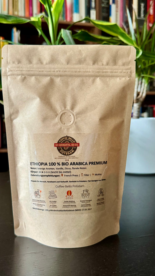 ETHIOPIA 100 % BIO ARABICA PREMIUM 200g