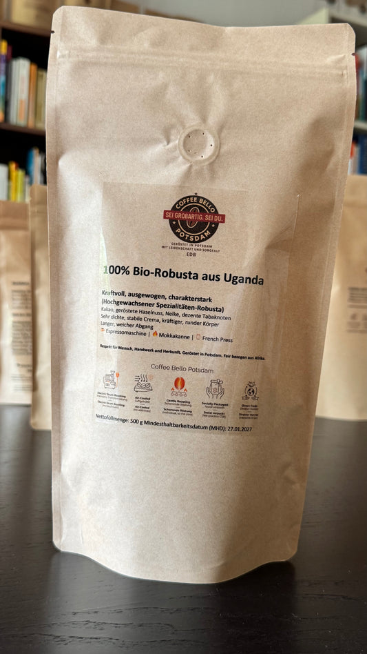 Bio-Robusta aus Uganda 500g