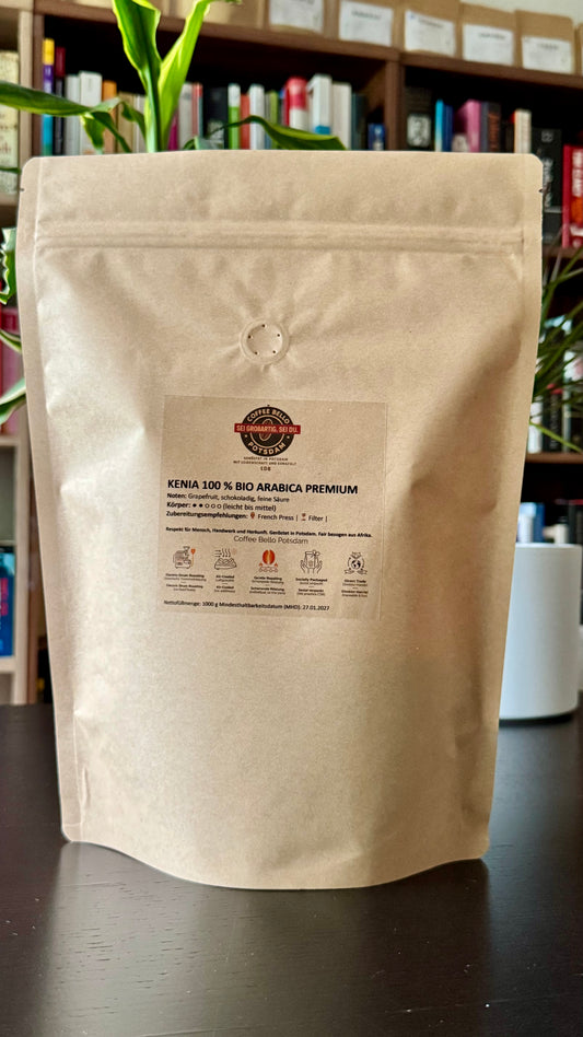 KENIA 100 % BIO ARABICA PREMIUM 1000g