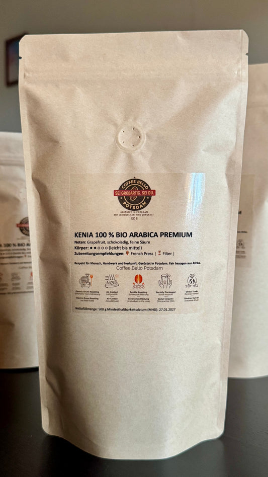KENIA 100 % BIO ARABICA PREMIUM 500g